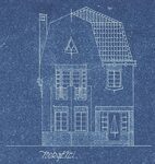 Bouwtekening voorgevel.
<br/>
Gemeente Amsterdam, 1924